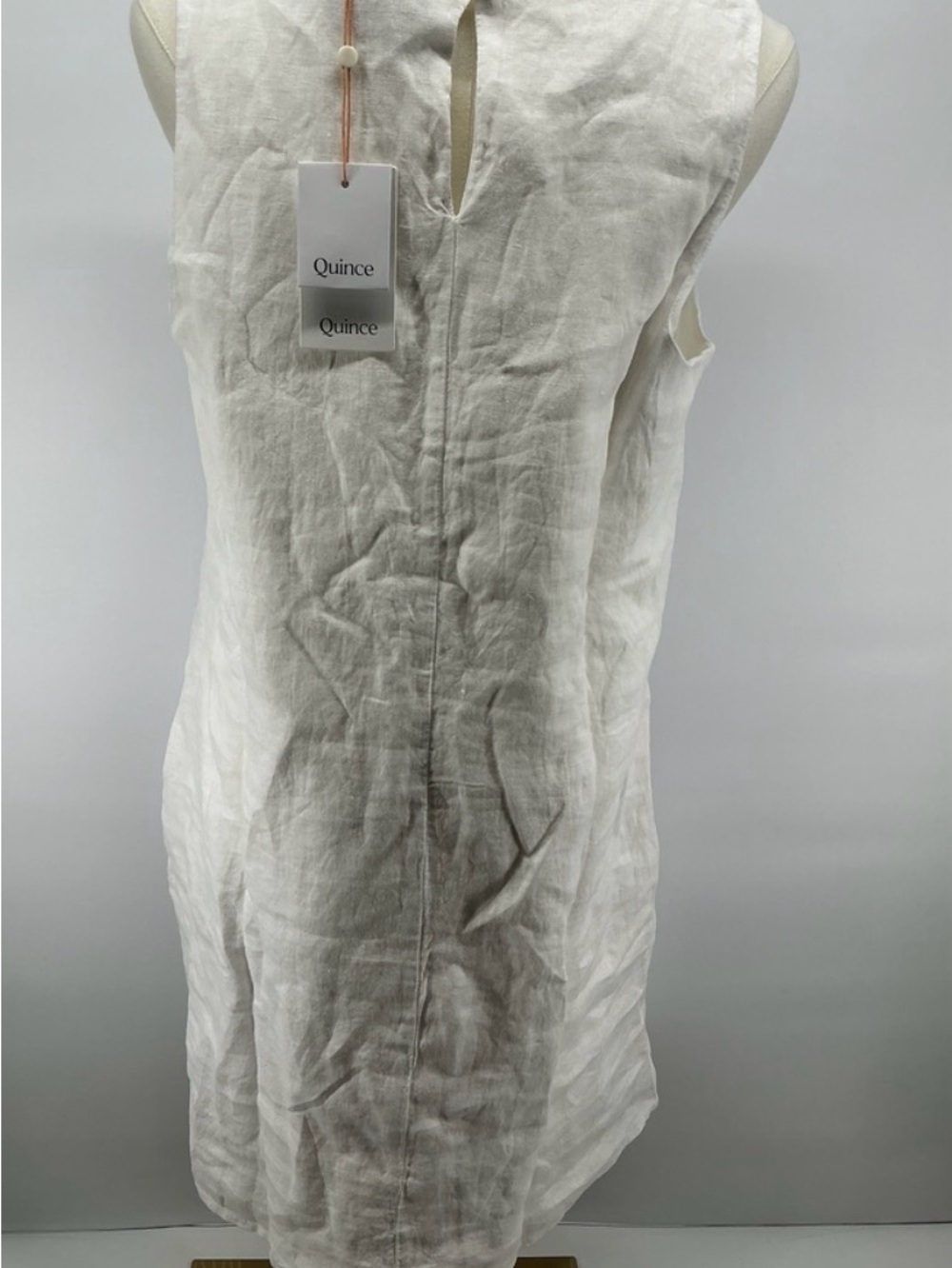 100% European Linen Tank Mini Dress - Picture 3 of 4